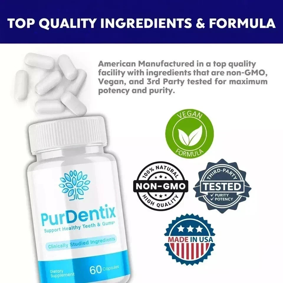 (5 Pack) Purdentix Oral Probiotic Support Healthy Teeth and Gums (300 Capsules)