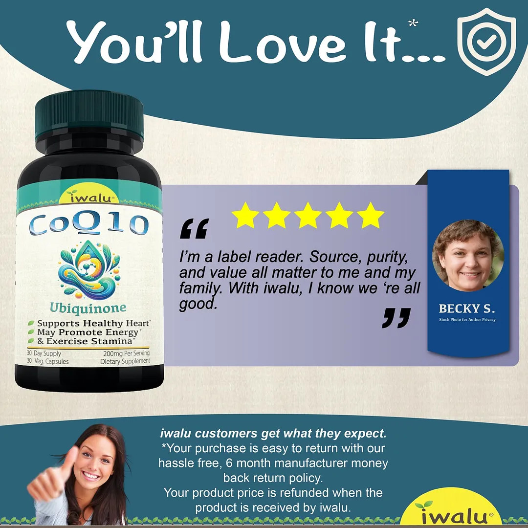 Coenzyme Q Supplement | Best Supplement Capsule Pill Men Women FREE SHIP