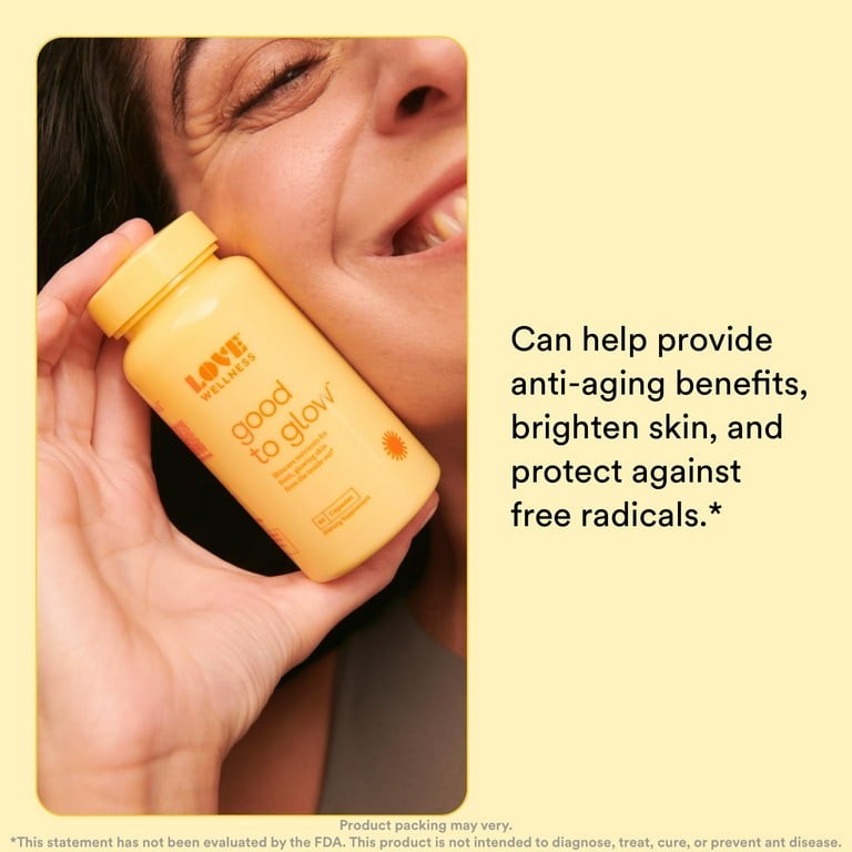 Love Wellness Good To Glow, 60 Caps (2 SET) Exp 5/27 Previous Packaging