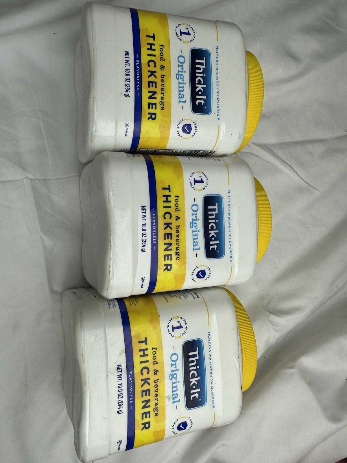 3 Pack Thick-It Original Food & Drink Thickener Unflavored 10 oz Each Canister