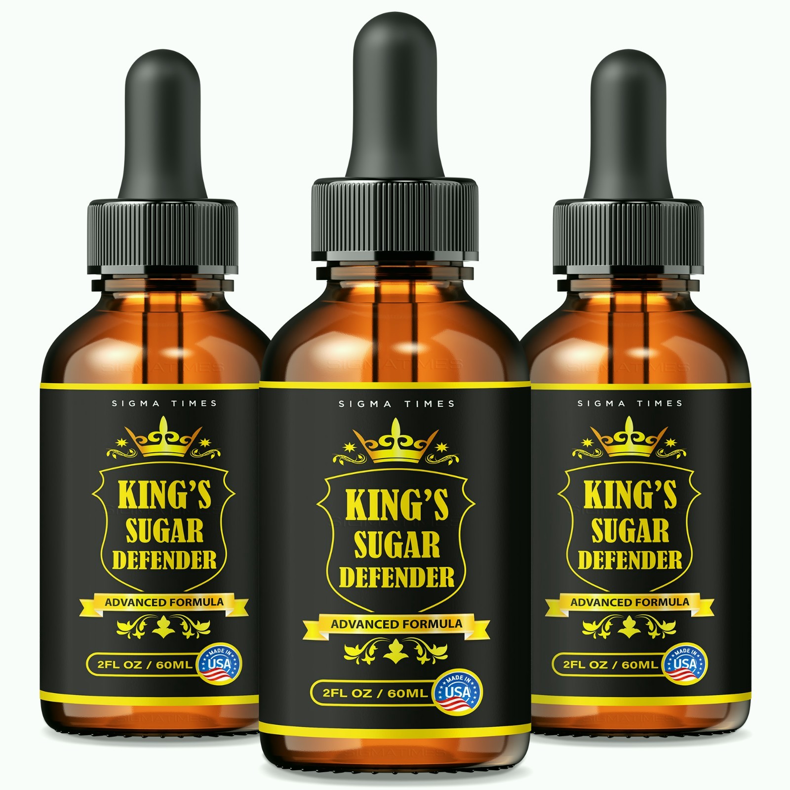 King’s Sugar Defender Drops -Premium Blood Health Support Formula – 3 Pack