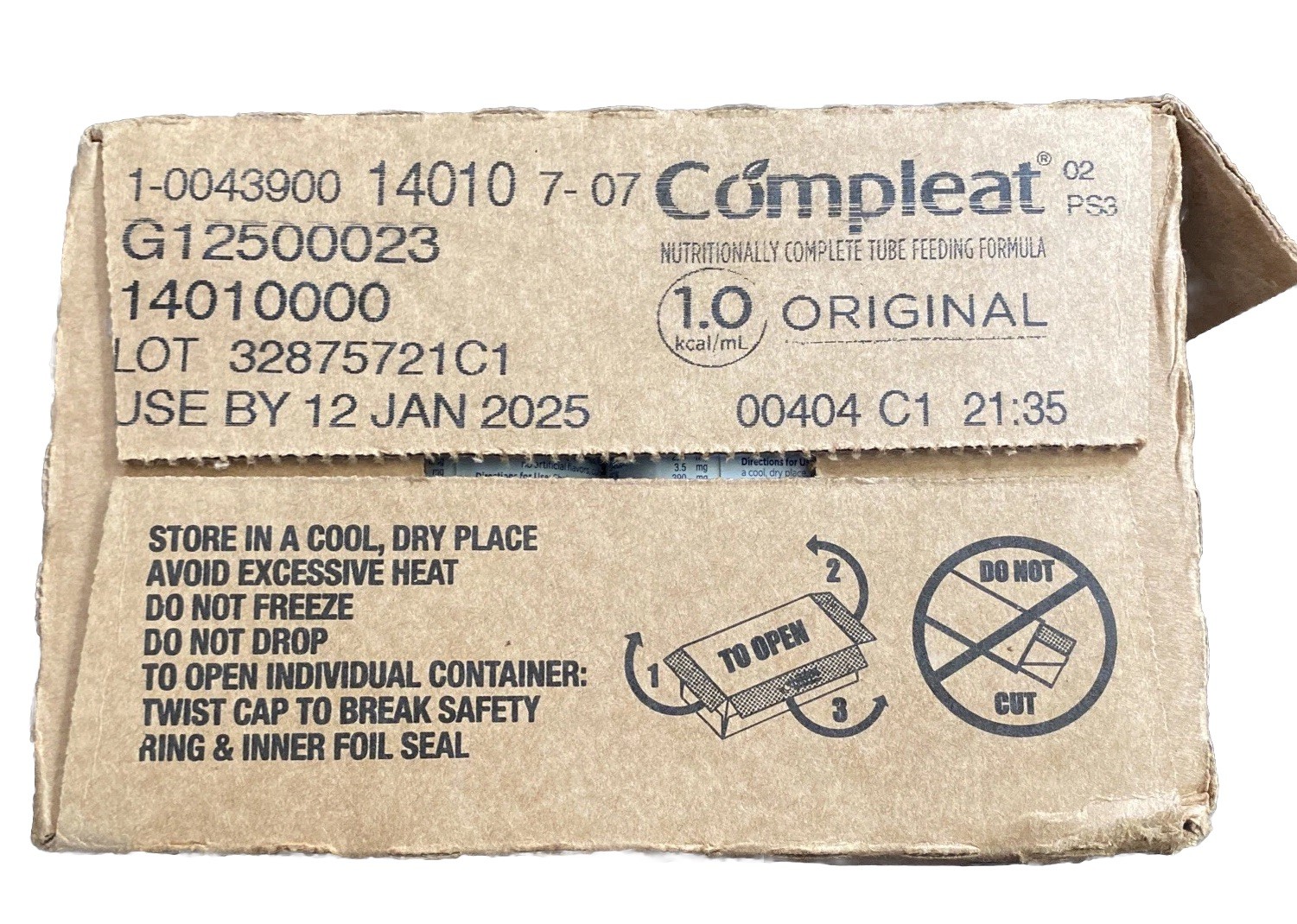 Nestle Compleat 1.0 Original Unflavored Real Food Ingredients 8.45 oz Lot Of 23