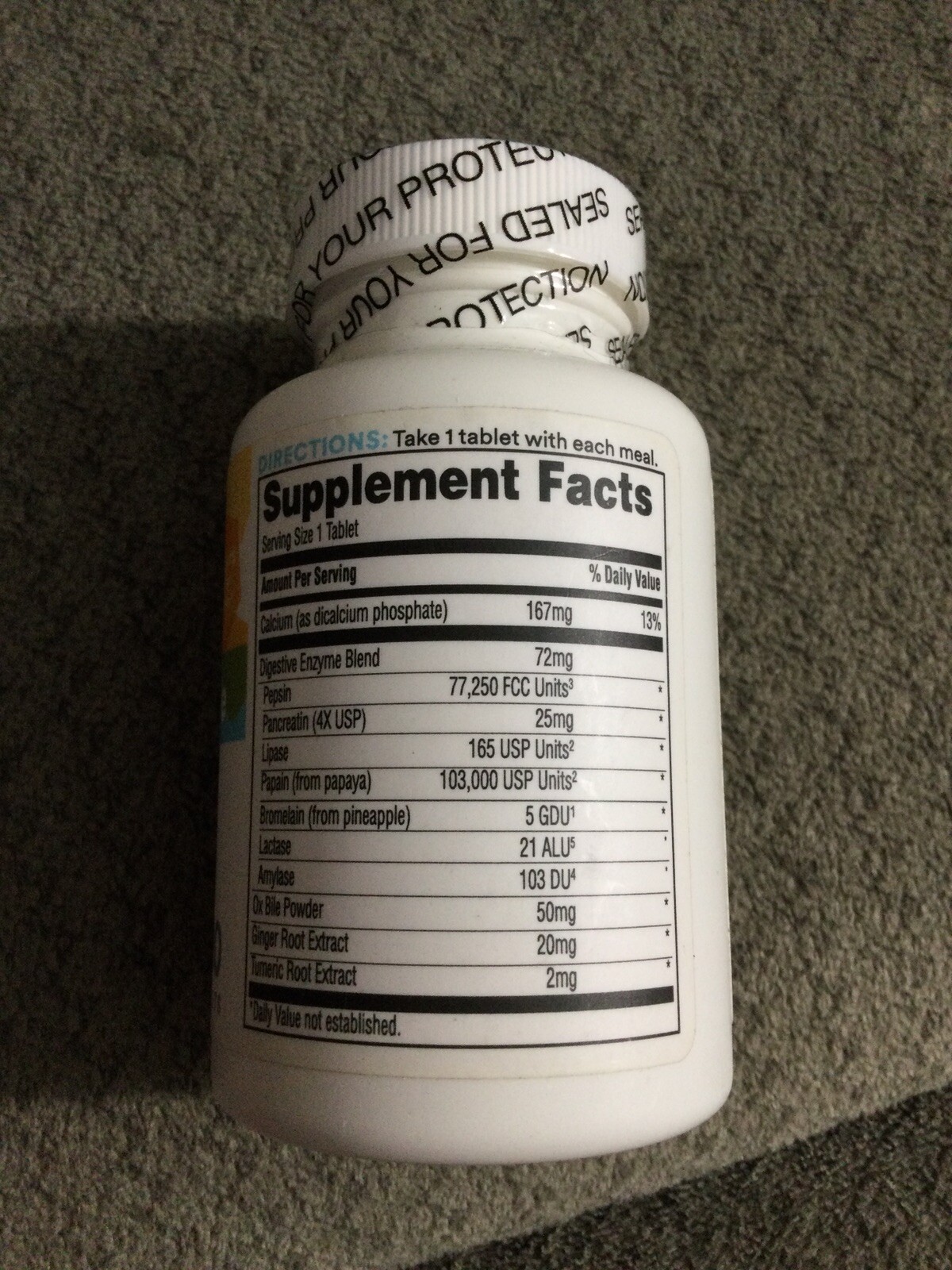 New Whole Foods Market Daily Digestive Formula, Dietary Supplement – 100 Tablets