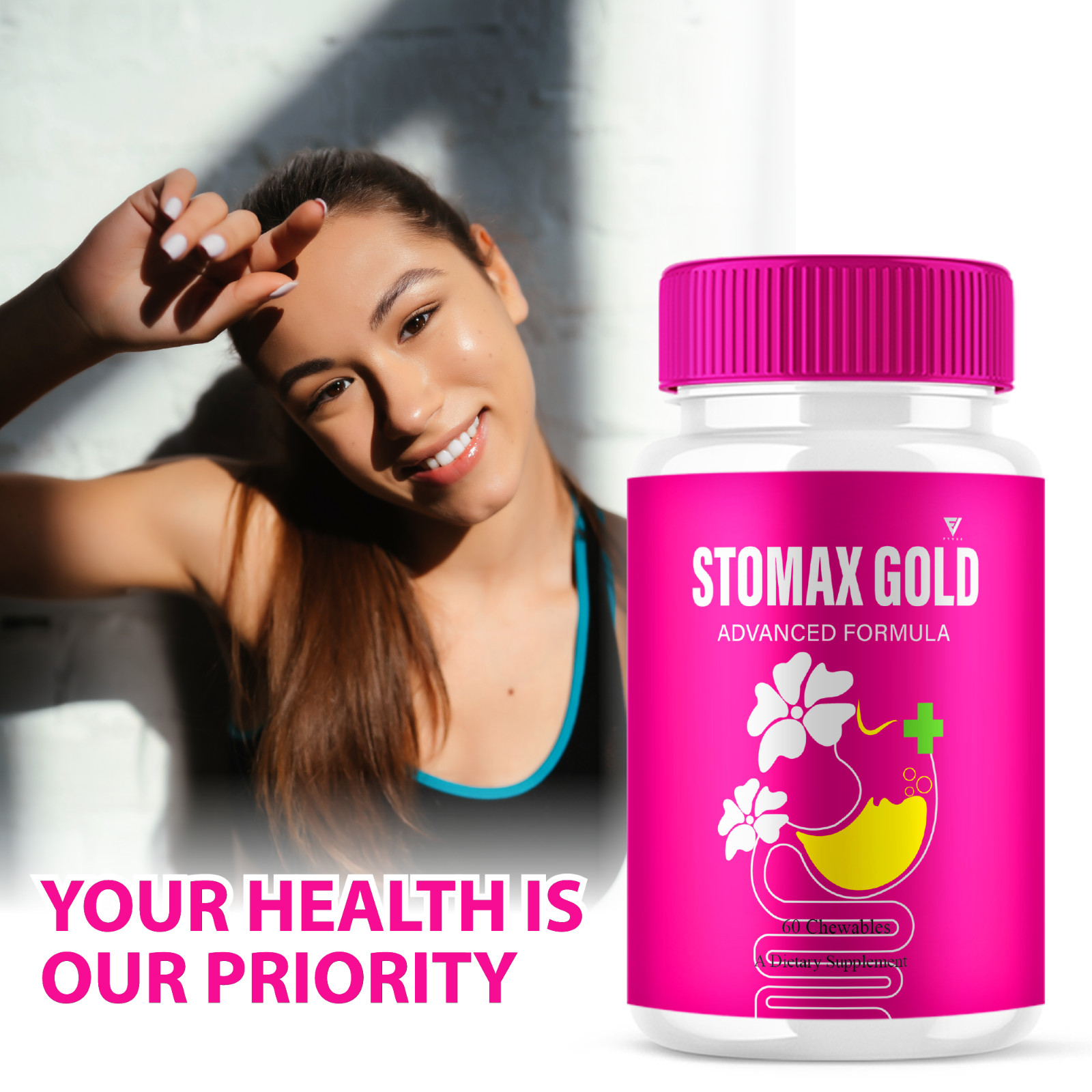 (5 Pack) Stomax Gold Digestive Support Supplement StomaxGold (300 Capsules)