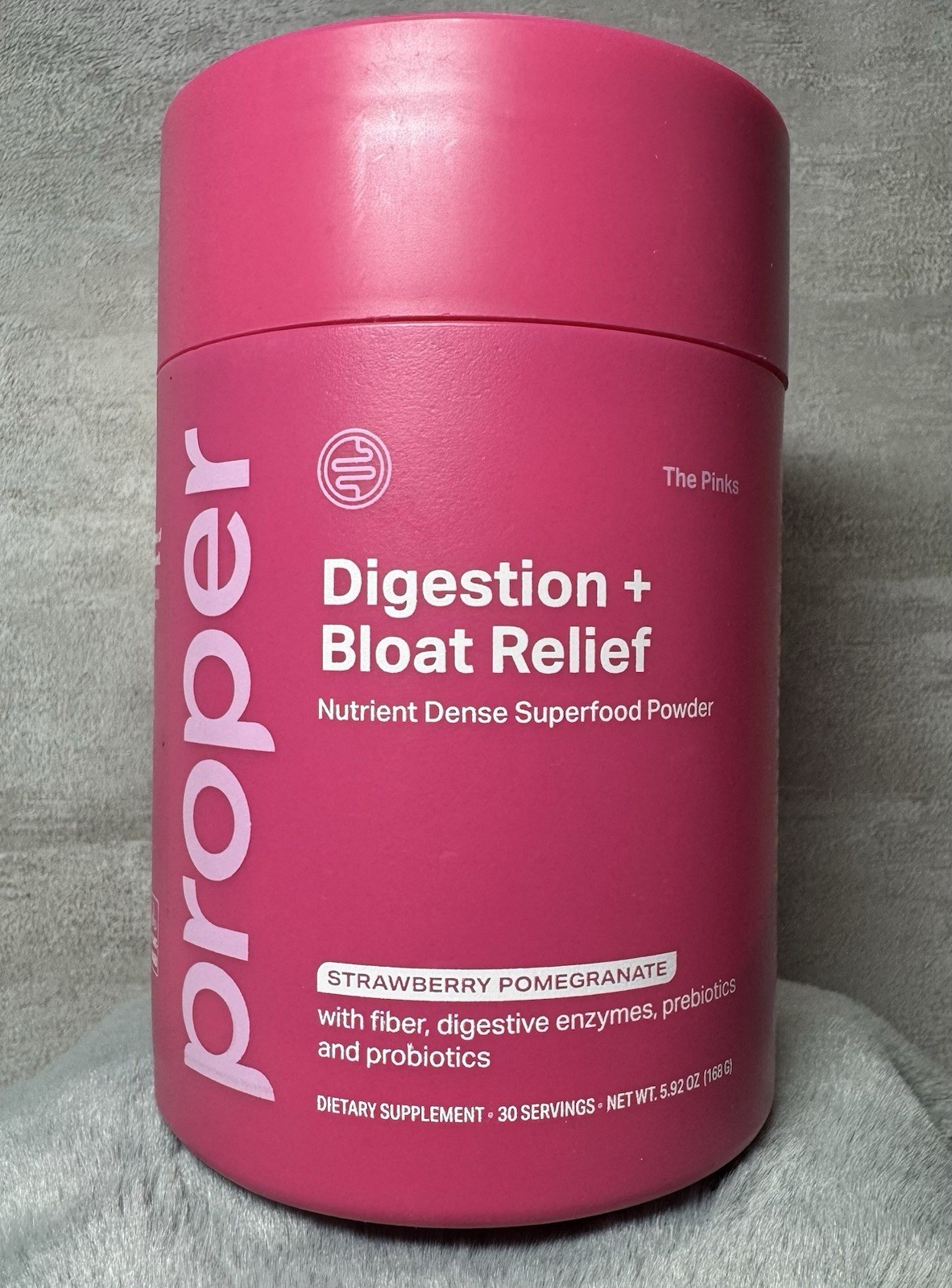 Proper Digestive Support Superfood Powder Strawberry Pomegranate 30 Servings