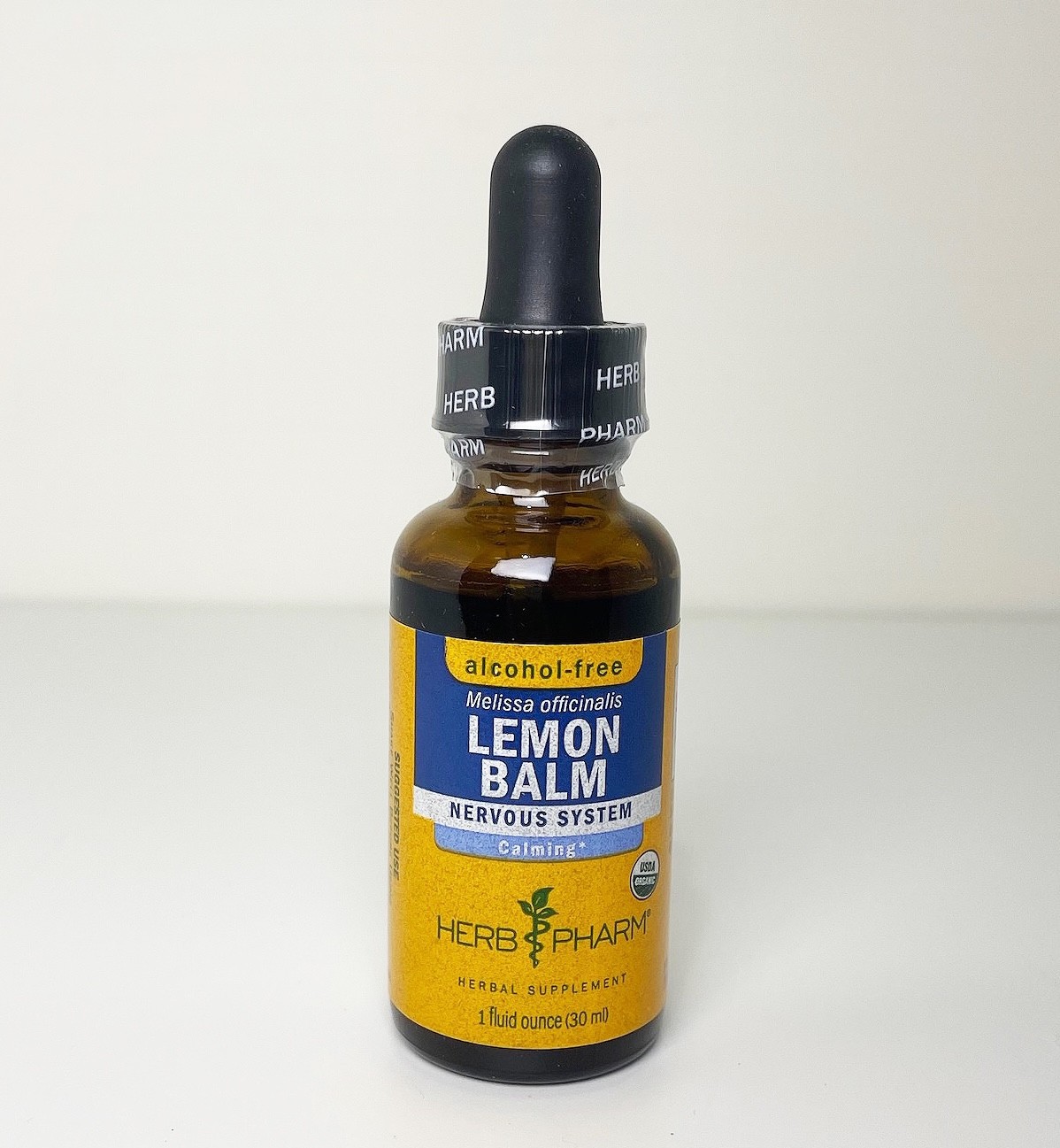 Herb Pharm LEMON BALM 1 oz Nervous System Calm Organic Alcohol Free Liquid Drops