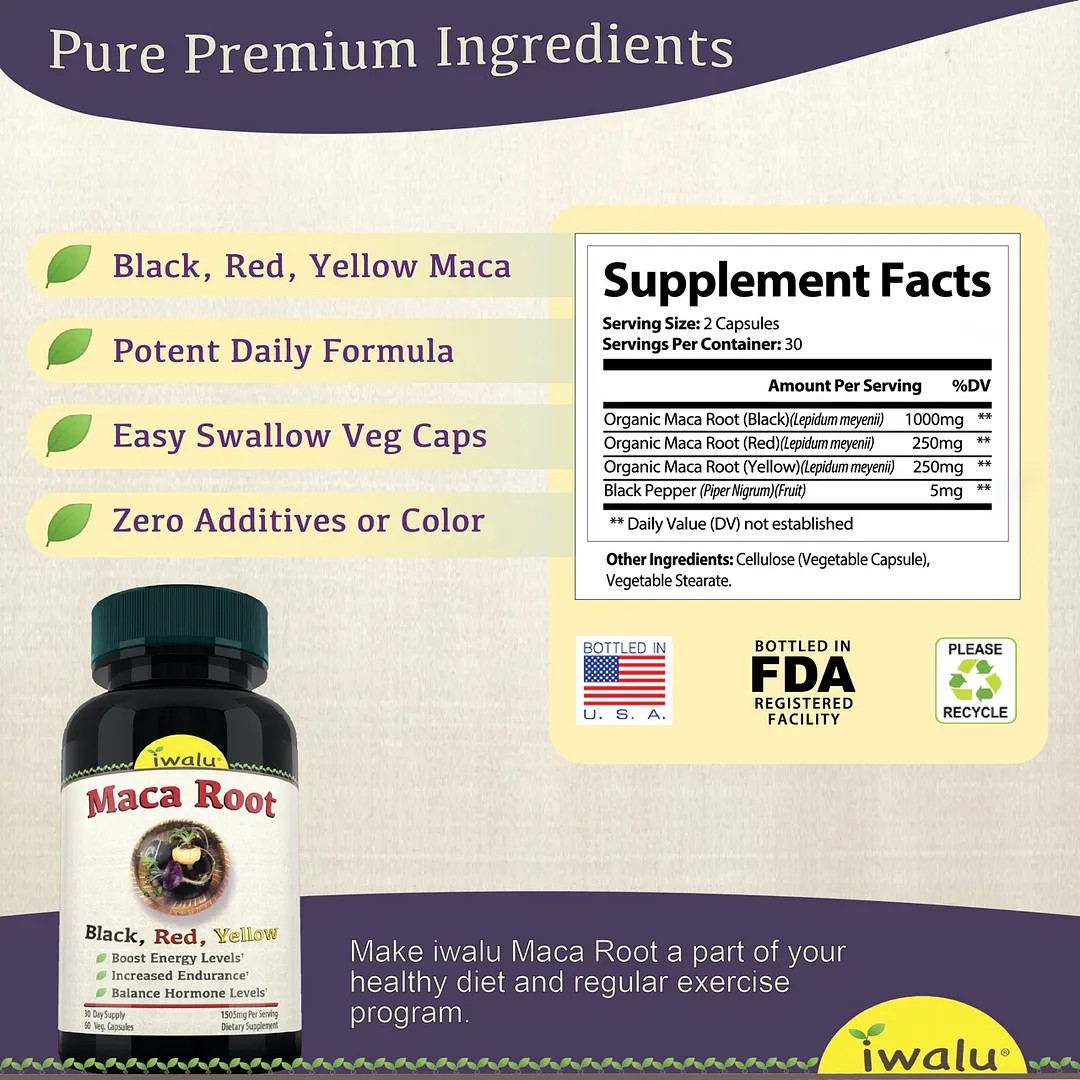 Maca gelatinizada | Mejora Suplemento Pastilla Hombre Mujer ENVIO GRATIS