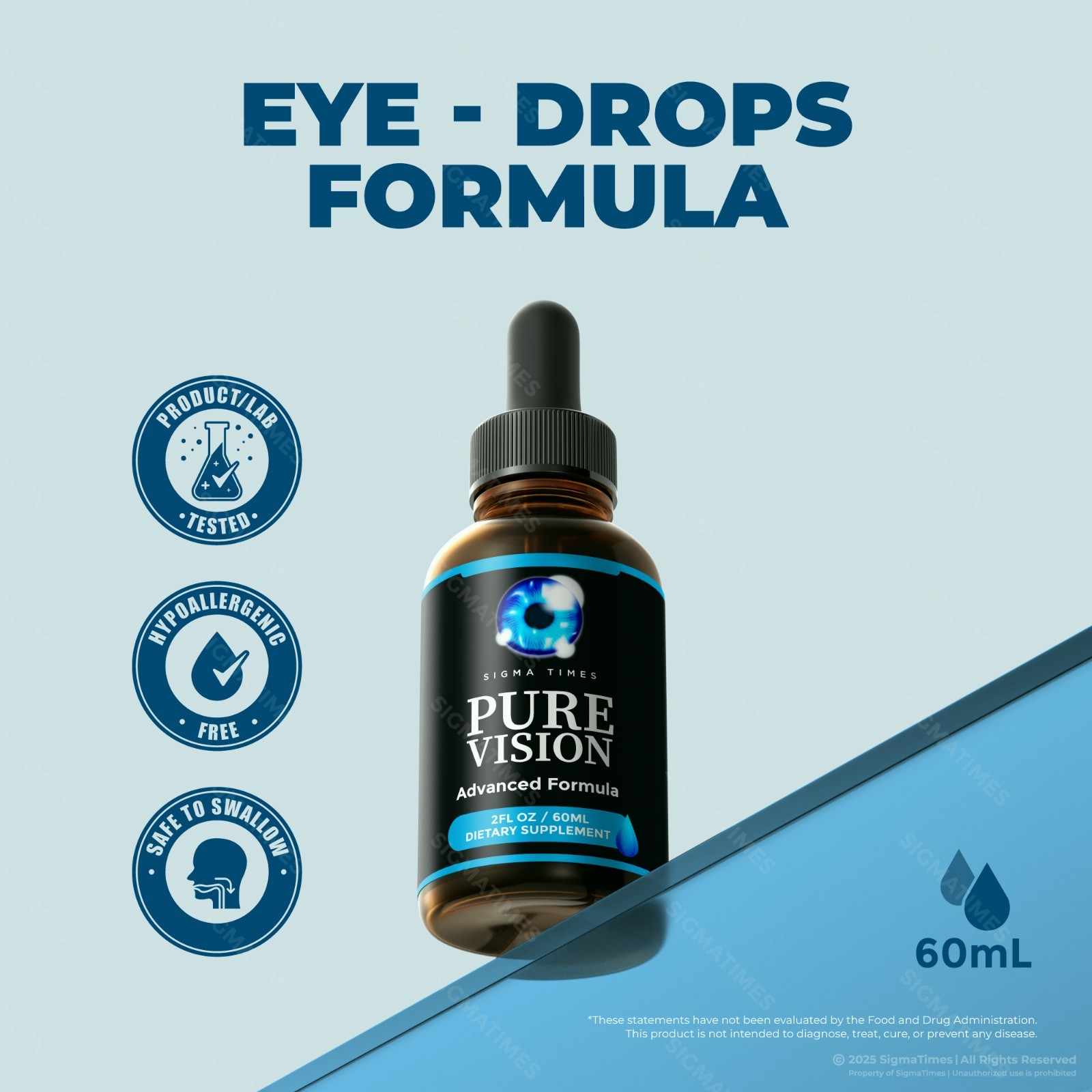 Pure Vision Drops – Oral Drops for Eye Health & Vision Support (30 servs.)