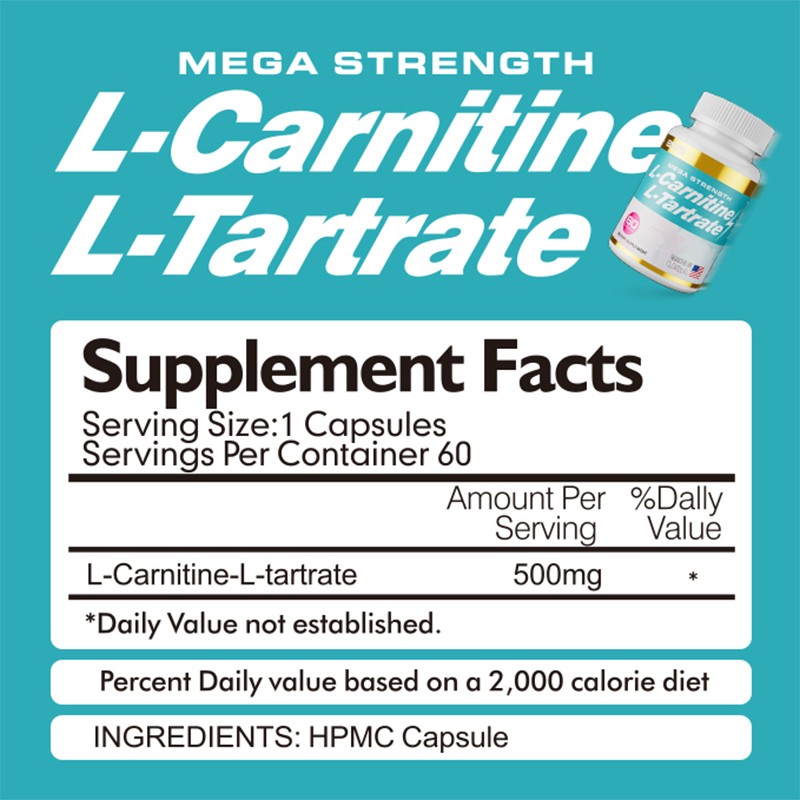 L-Carnitine L-Tartrate Capsules for lean and muscular energy