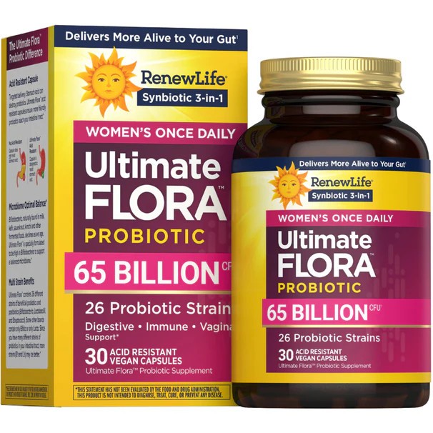 RENEWLIFE – Ultimate Flora Women’s Once Daily Probiotic 65 Billion – 30 Caps