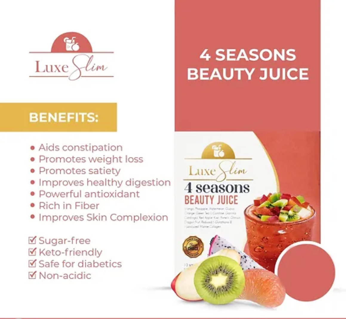 Luxe Slim 4 SEASONS Beauty Juice, 21g x 10 Sachets
