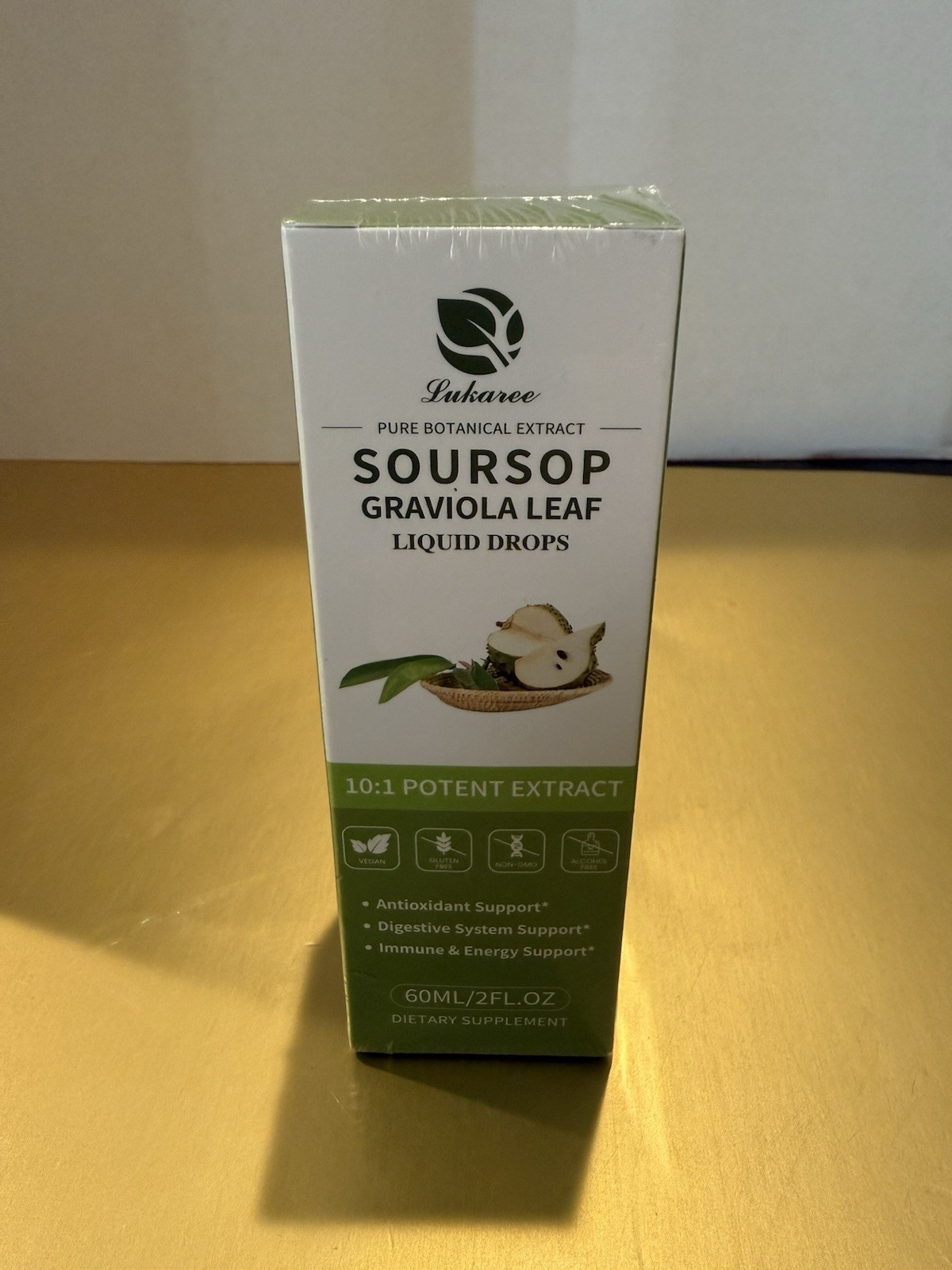 Lukaree Soursop Graviola Leaf Extract Vegan Immune Support Drops 60ml