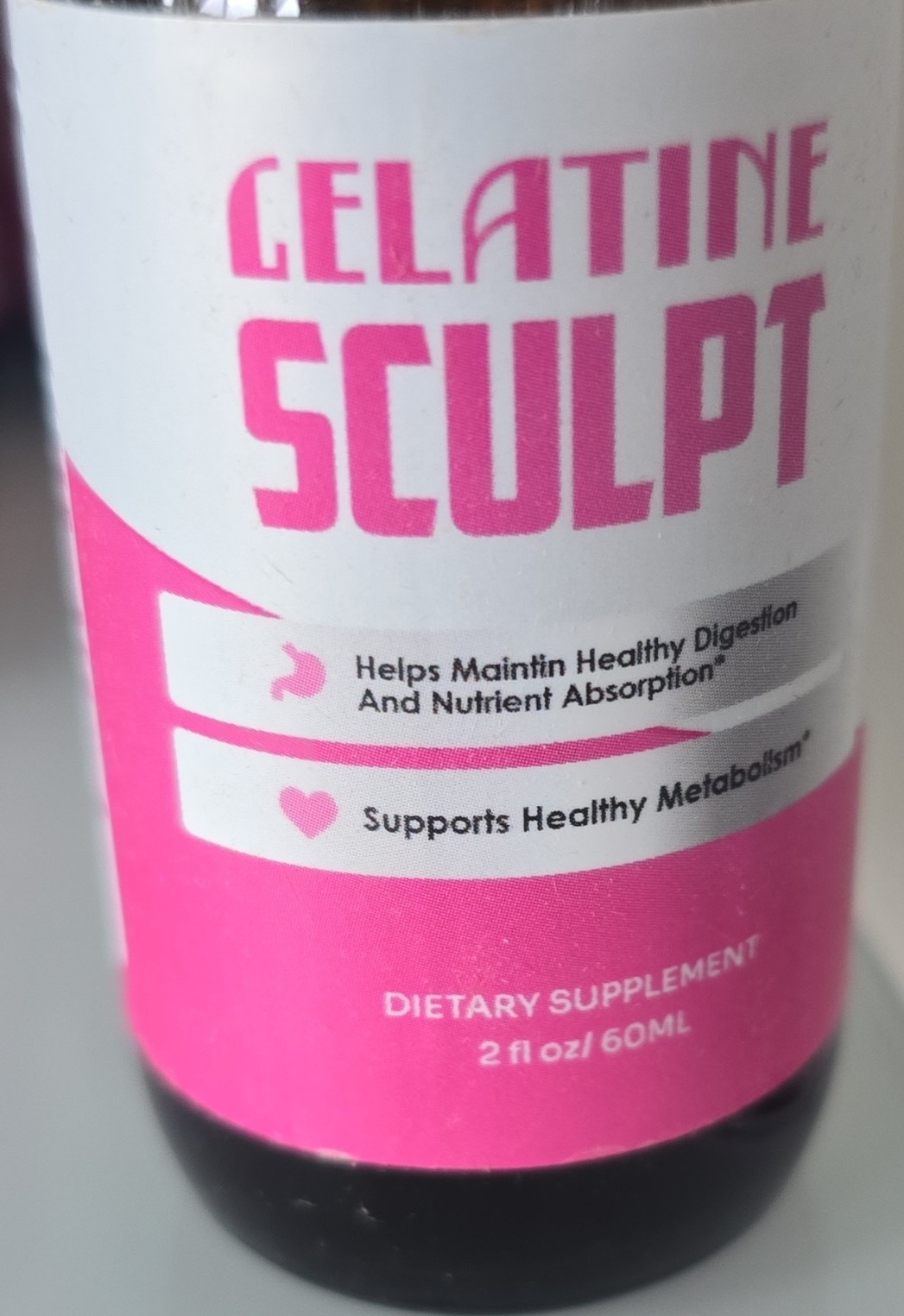 Celatine Gelatine Sculpt Liquid Drops Lemon 2 fl oz/60 mL Exp 02/2028