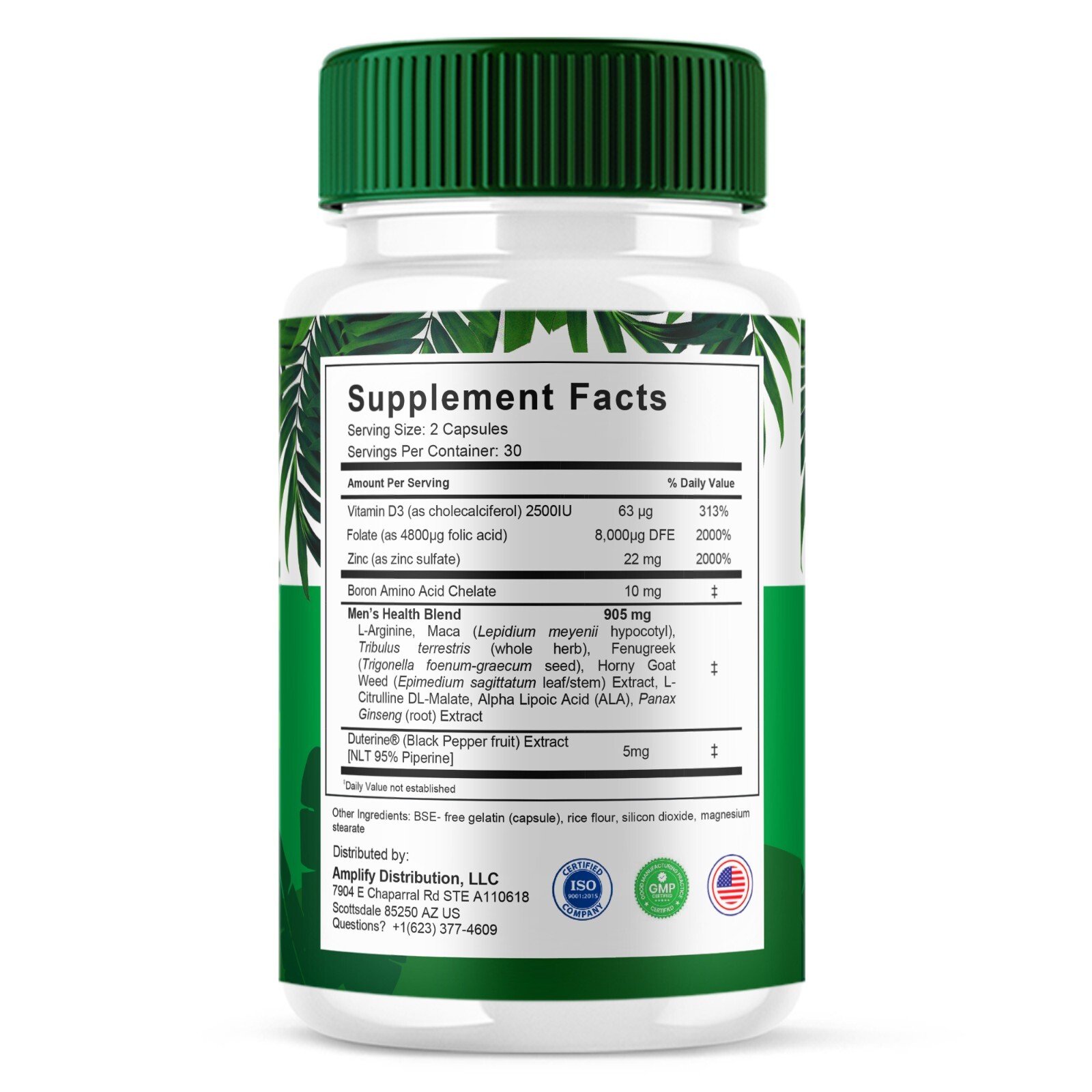 (5 Pack) Tropical Rise Performance Pills, TropicalRise Advanced (300 Capsules)