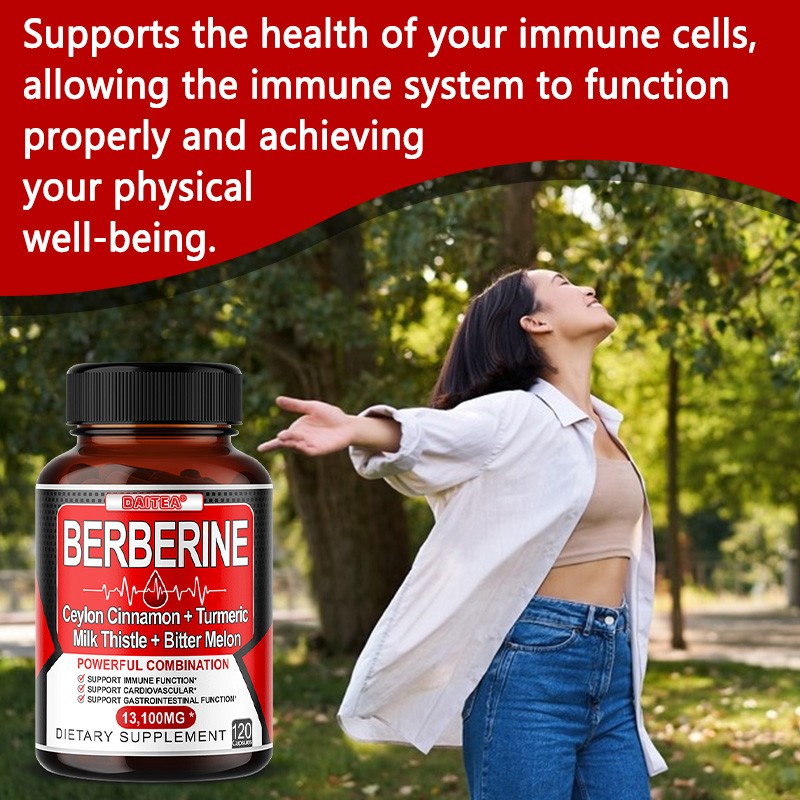 Organic Berberine HCl & Ceylon Cinnamon 13100mg Vegan No gluten 120 Capsules