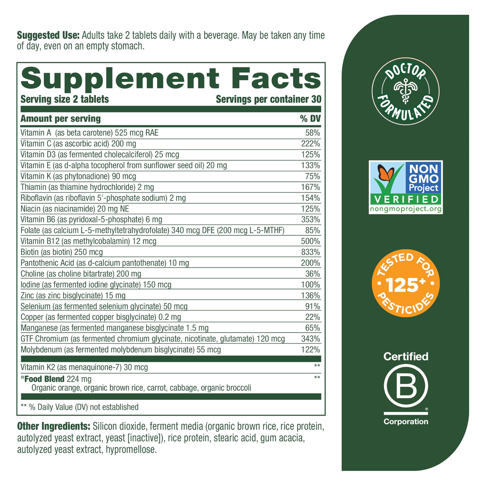 Mens 40+ Advanced Multivitamin 60 Tablet