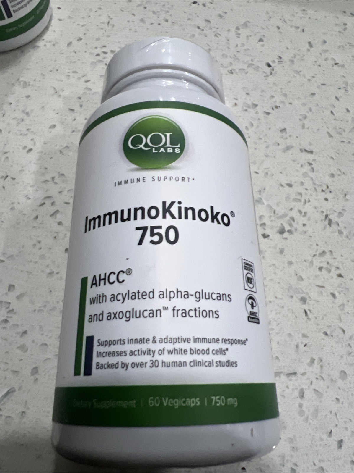 ImmunoKinoko 750 QOL Labs Quality of Life Labs – Immune Support (60 Vegicaps) Y