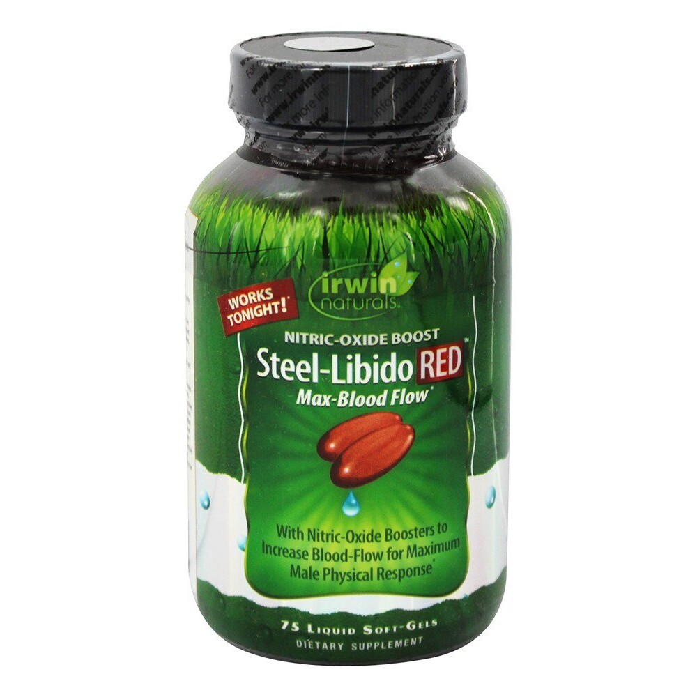 Irwin Naturals Steel-Libido RED, 75 Softgels
