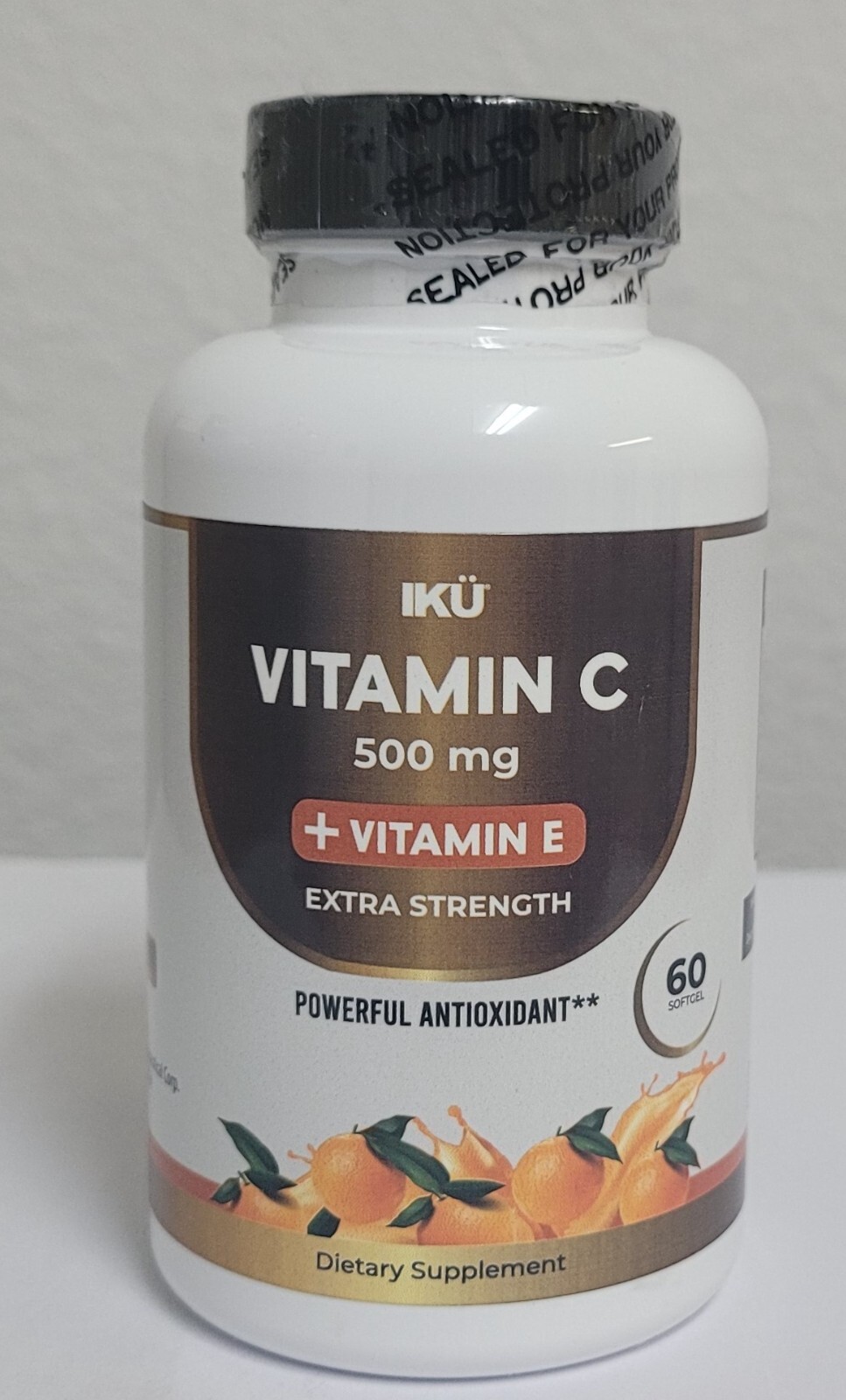 Vitamin C 500 mg+Vitamin E- 60 Soft gels, Powerful Antioxidant and Immune System