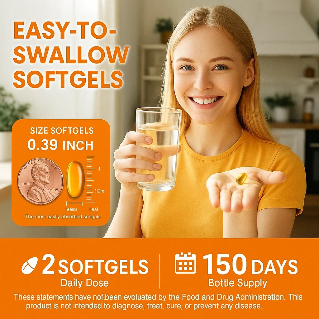 Vitamin D3 & Vitamin K2 (MK-7) High Strength Softgels – 120 Capsules