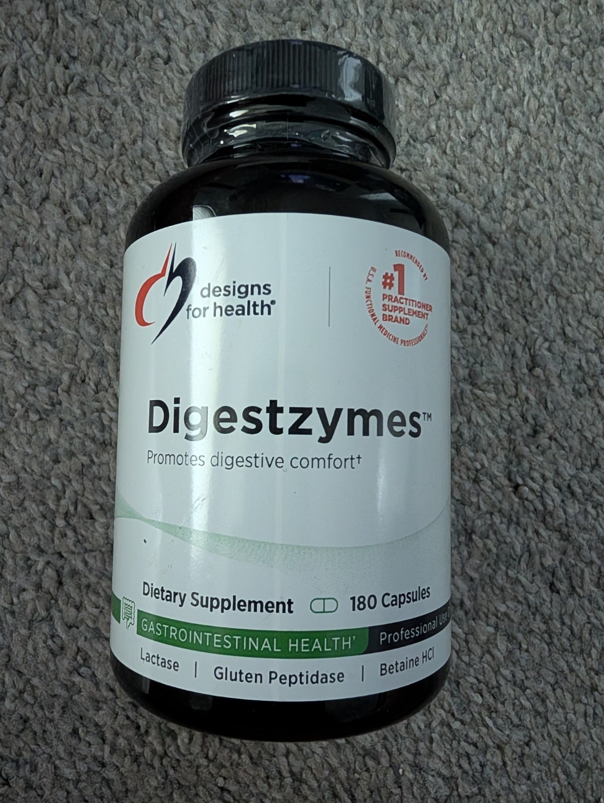 Designs for Health Digestzymes Enzyme 90 Capsules Betaine HCl Digestive Support