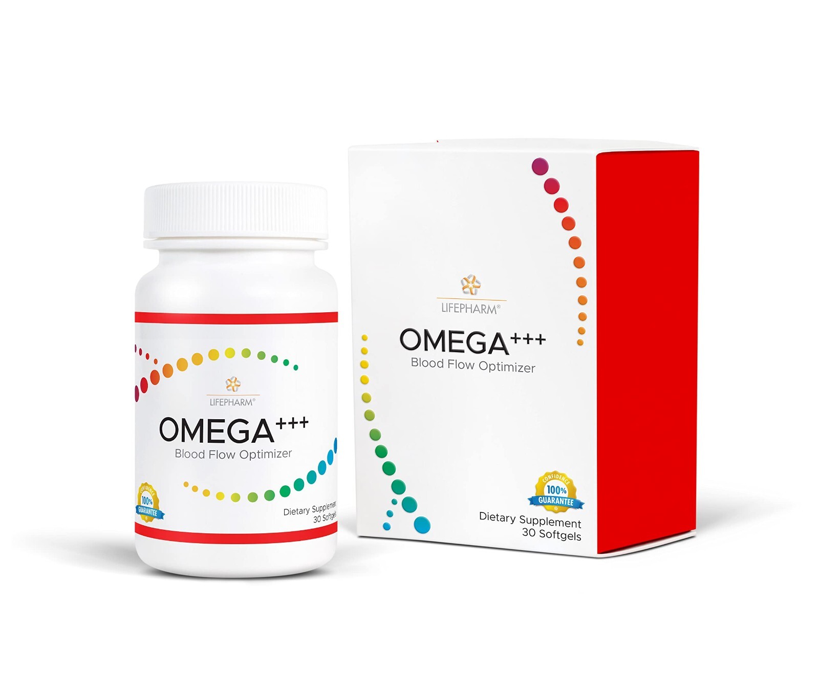 3 Bottles LifePharm Omega+++ ( 30 softgels – each bottle ) – Expiration : 2026