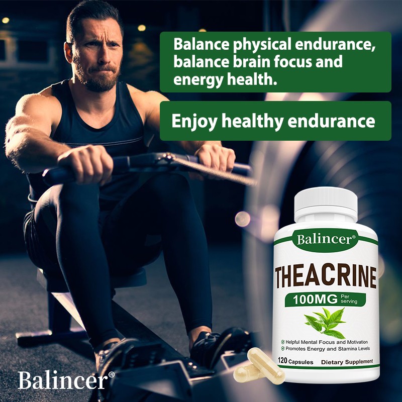 Theacrine Supplement 100g Helpful Mental Focus and Motivation 120 Capsules