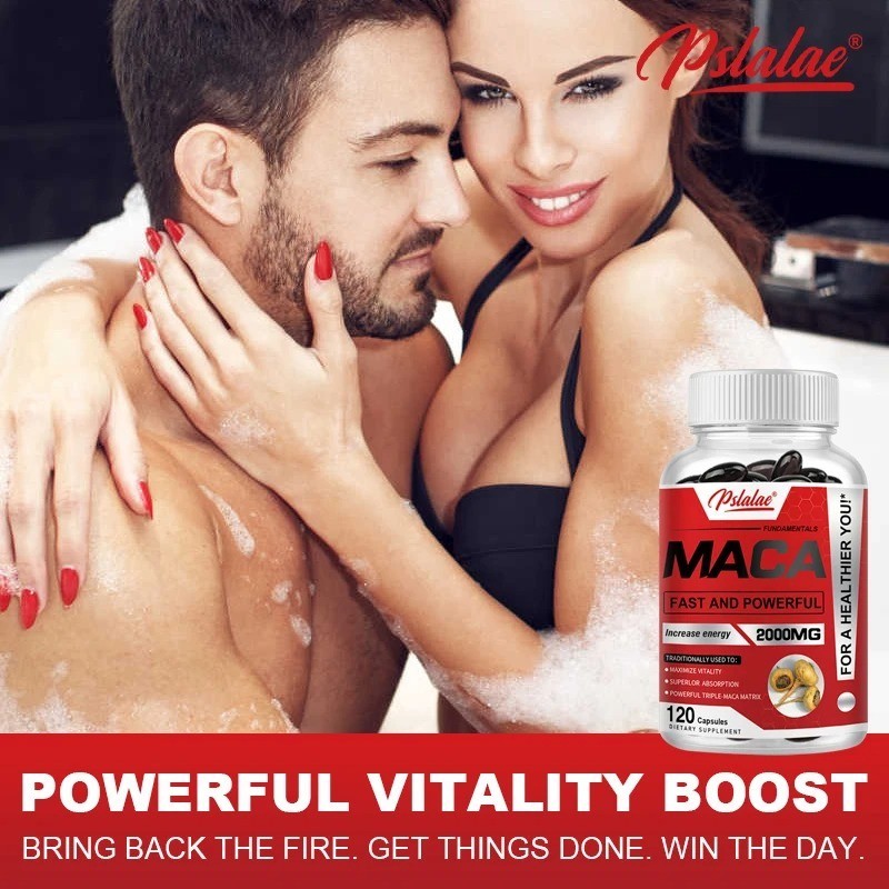 Maca Root Capsules Black Red Yellow Maca Herbal Supplement for Men Women