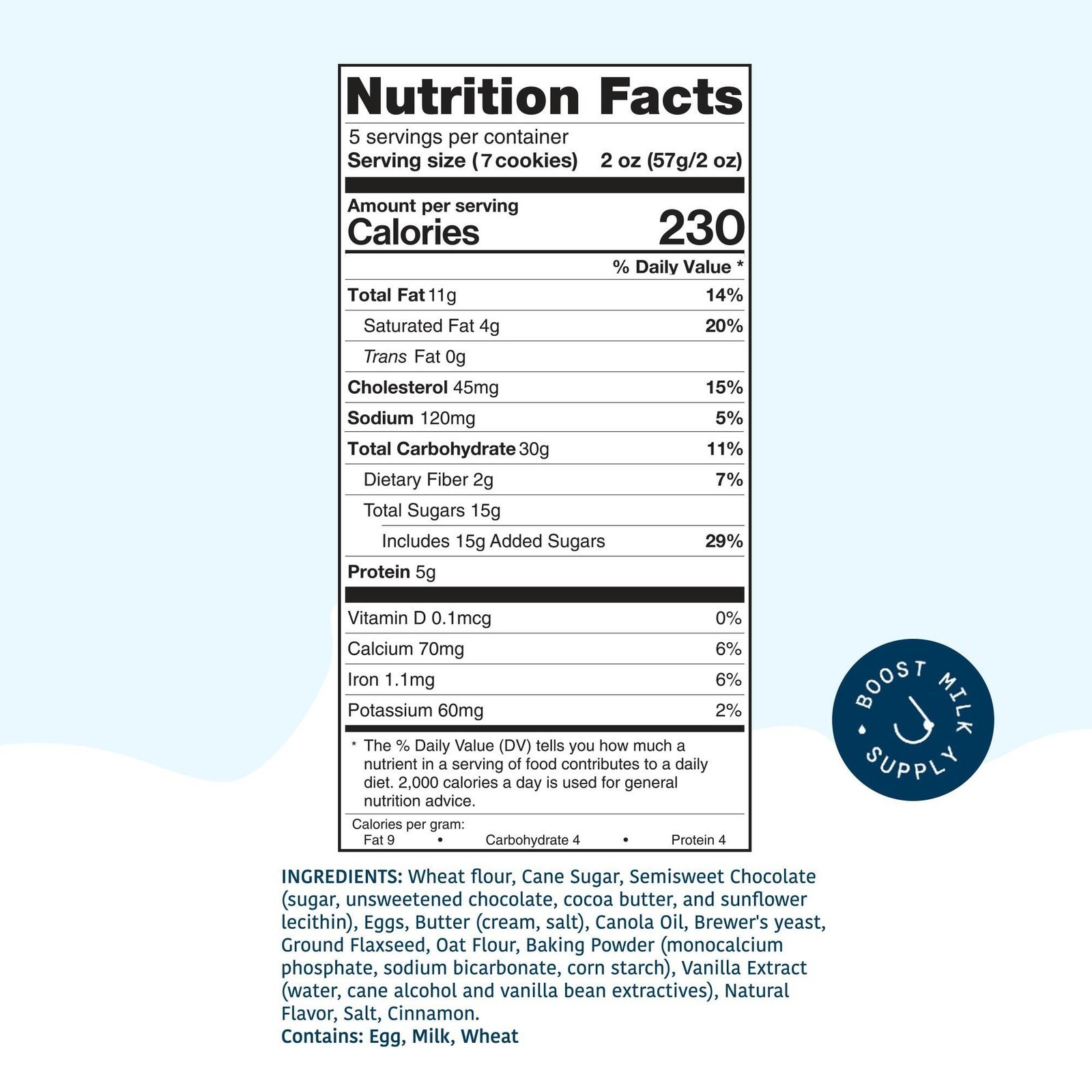 Mommy Knows Best Lactation Cookies, Chocolate Chip, 10 oz (283 g) Exp 5/27/2027