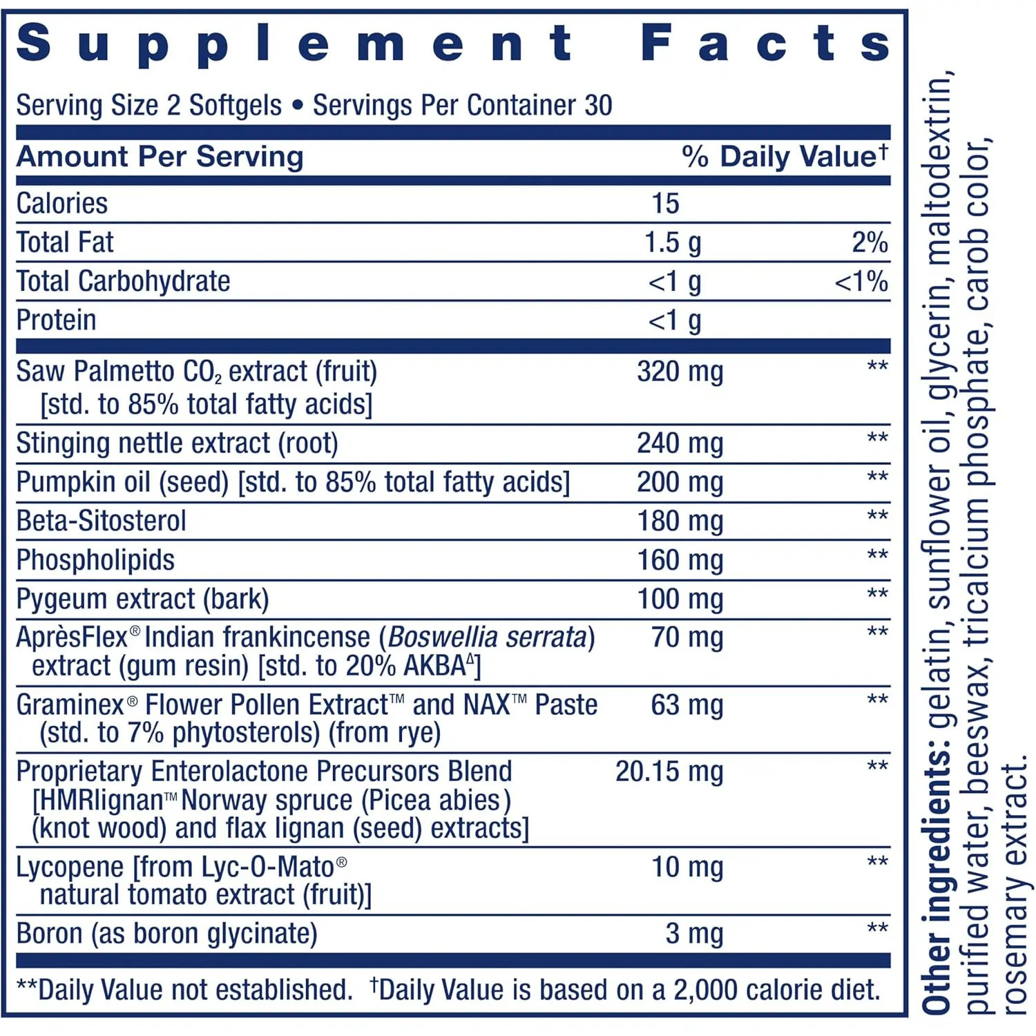 Life Extension Ultra Natural Prostate, 60 Softgels