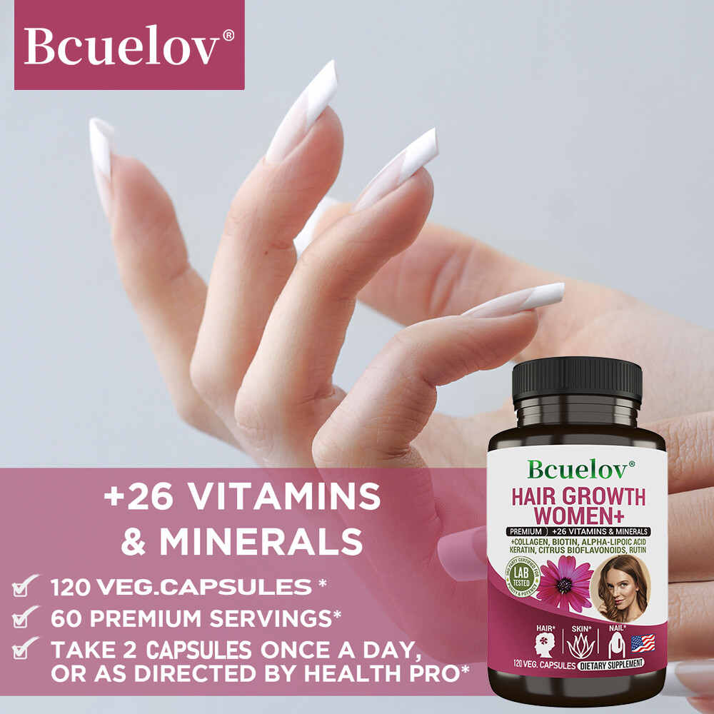 Women’s Hair Growth Supplement Capsules – 26 Minerals & Vitamins EXP – 06/2026