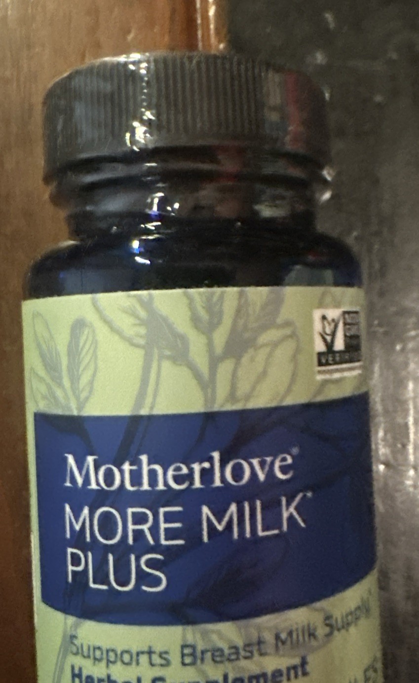 MotherLove MORE MILK MORING Supports Breast Milk Supply 60 Caps Exp 03/2026