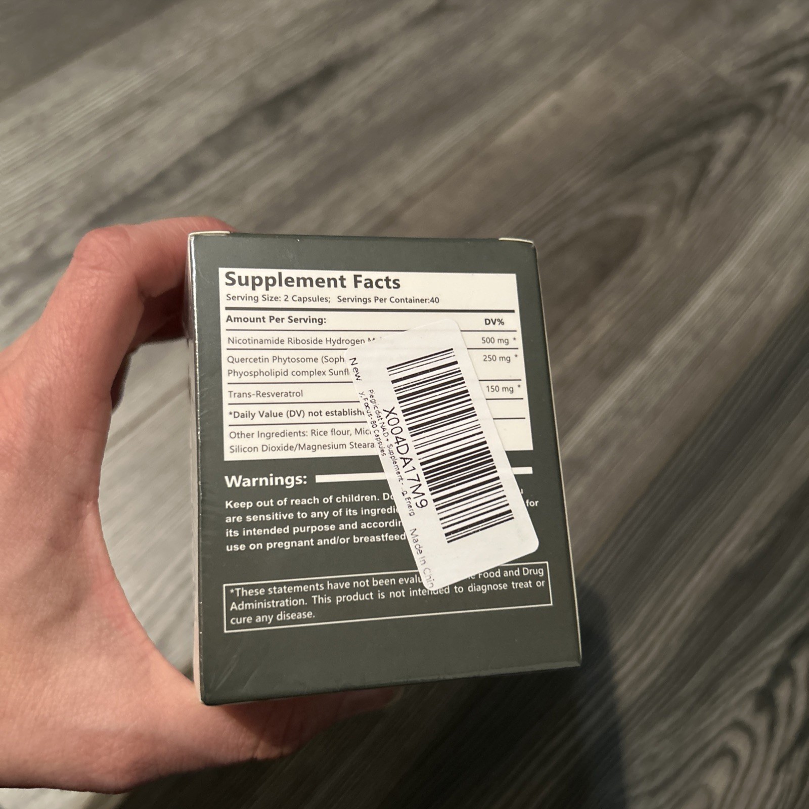 NEW Liposomal Nicotinamide Riboside + Resveratrol 900mg NAD+ Supplement
