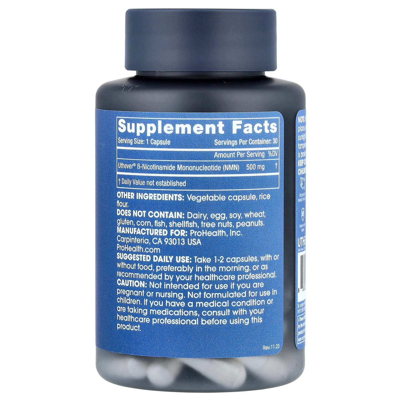 2 X ProHealth Longevity, NMN Pro™ 500, 500 mg, 30 Capsules