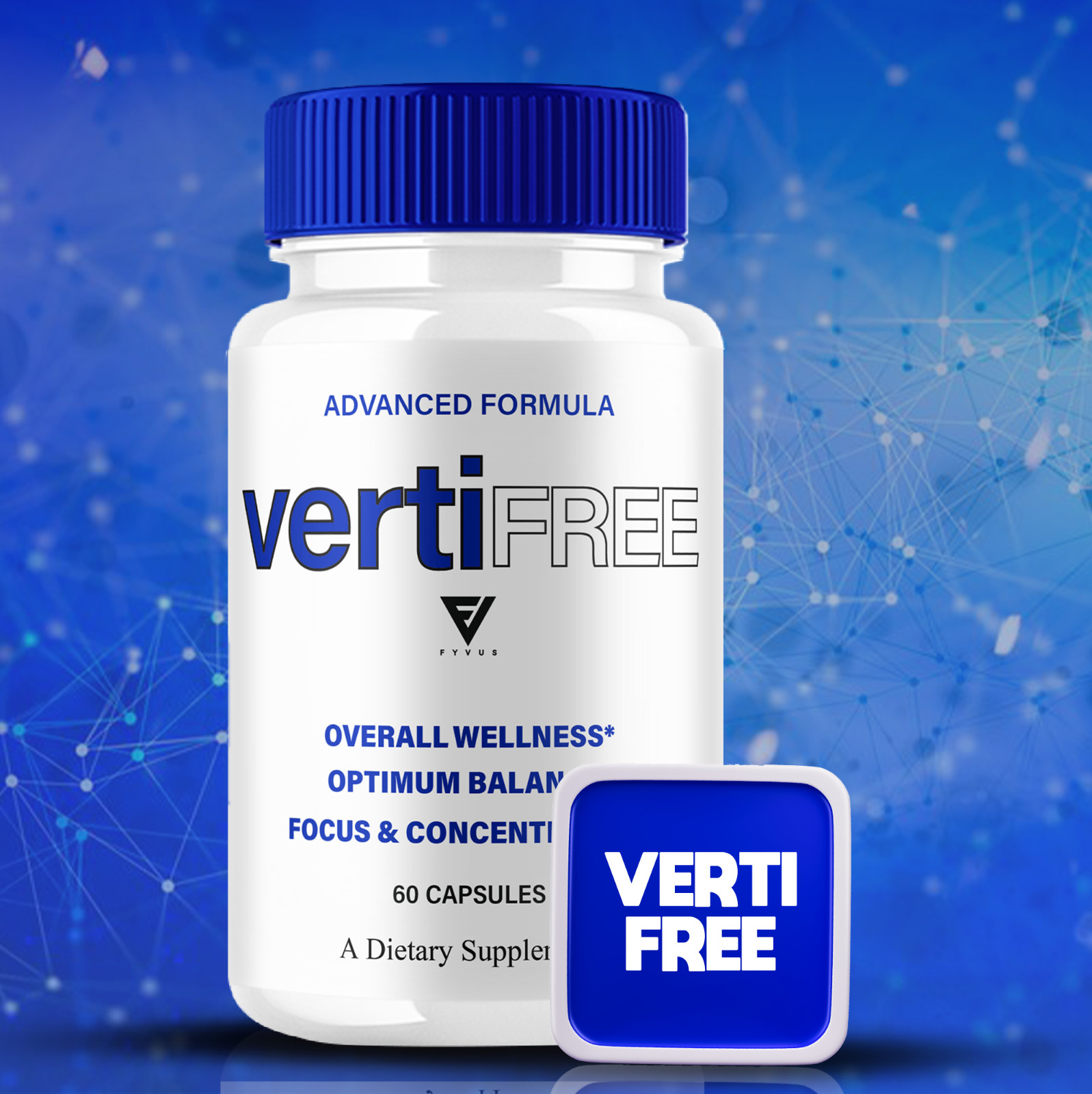 Vertifree Advanced Nootropic Capsules, Vertifree Max (60 Capsules)