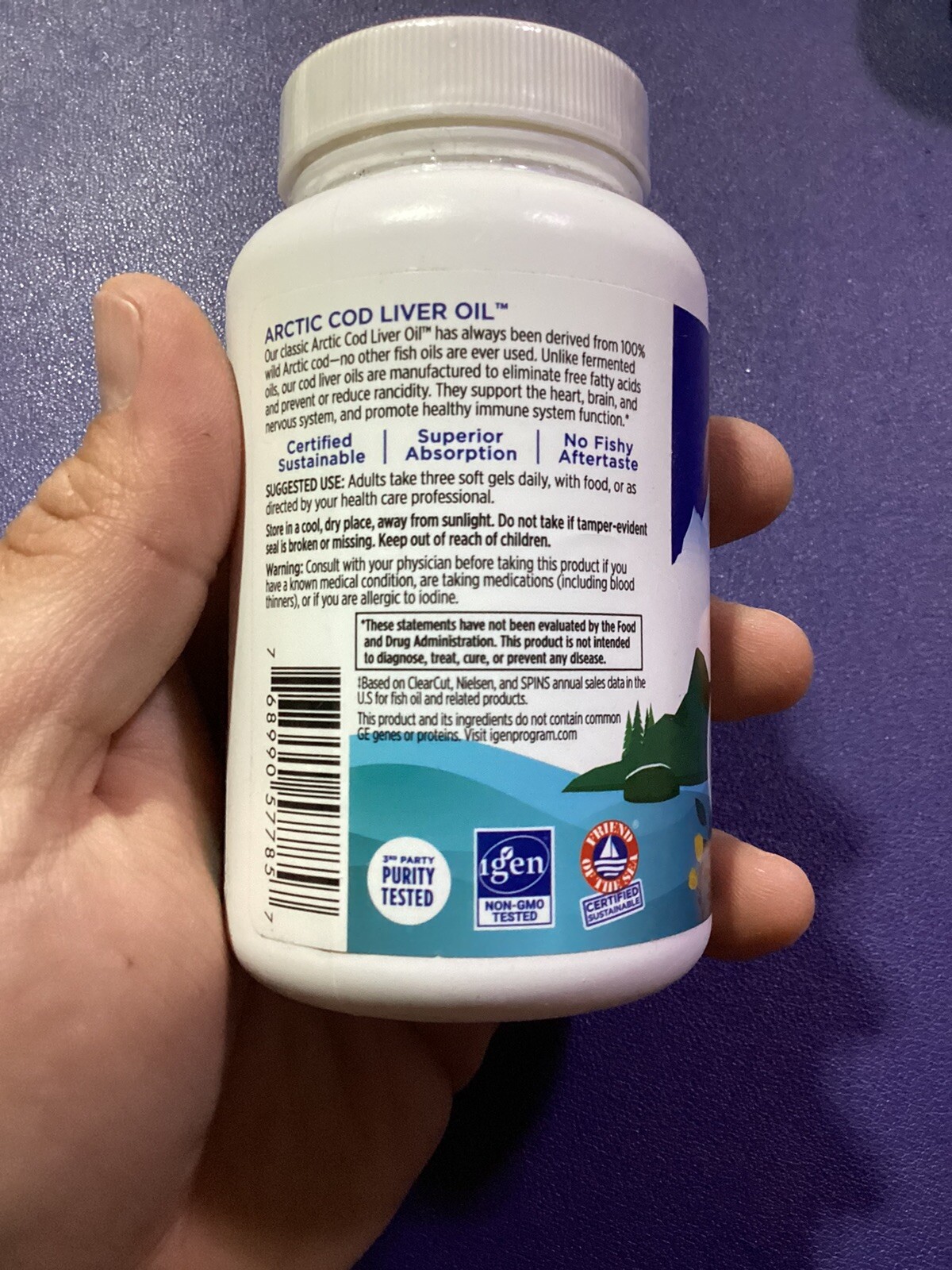 Nordic Naturals Arctic CLO – All Natural Cod Liver Oil Soft Gels, Lemon, 90 Ct