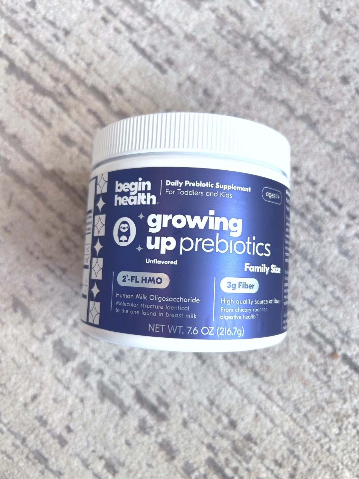 Begin Health Growing Up Prebiotics for Kids | Unflavored – 56 Servings EXP 02/27