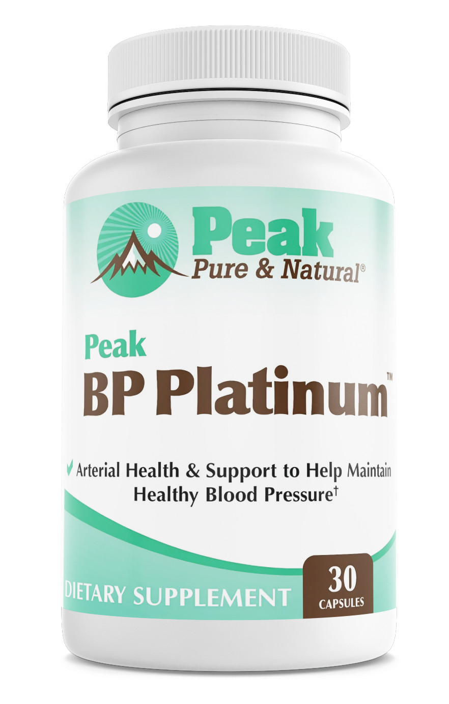 Peak BP Platinum Peak Pure Natural Dietary Supplement 30 Capsules