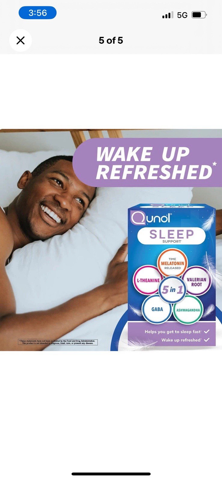 Qunol Sleep Support Aid Supplement – 30 Capsule Exp.2/27