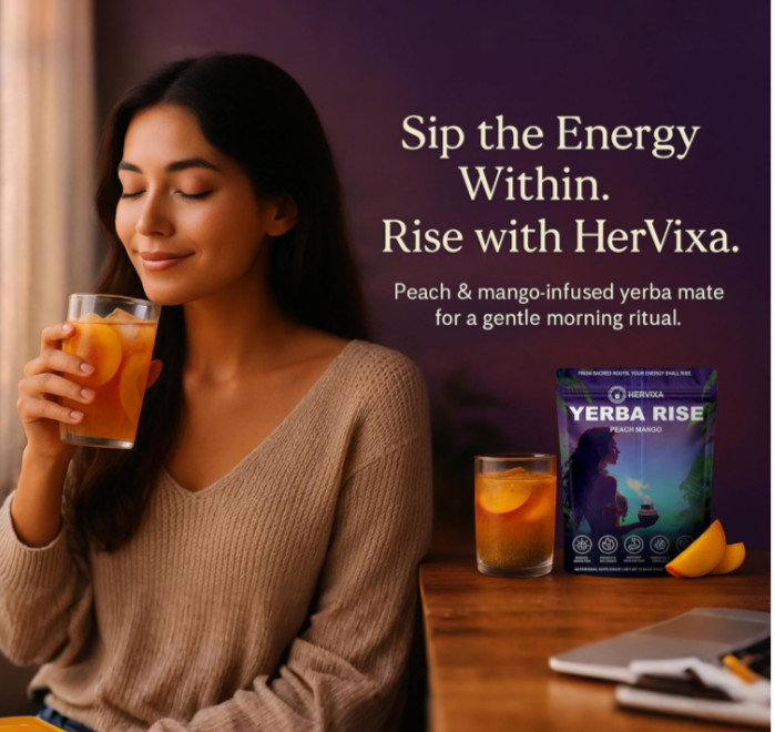 Yerba Mate Peach Mango Energy Tea Powder
