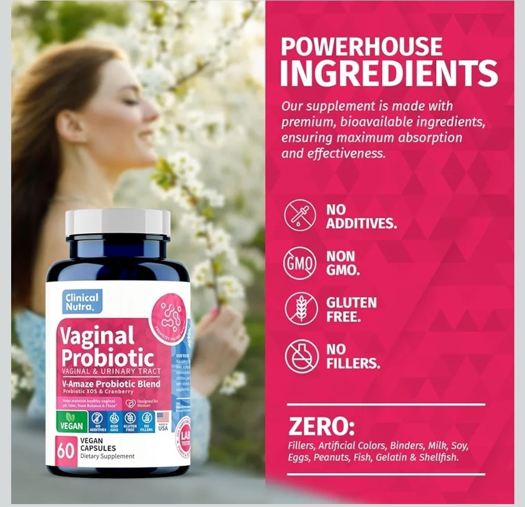 🔥 2 Clinical Nutra Vaginal Probiotics Women pH Balance Vaginal Odor Control