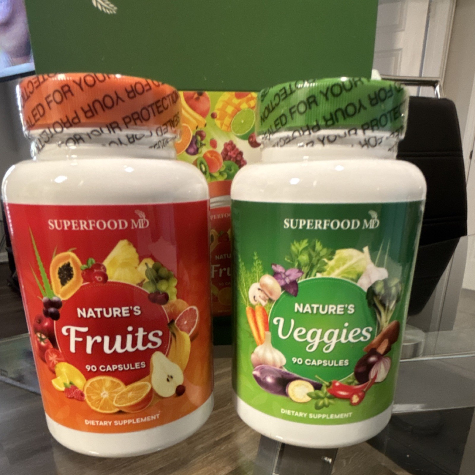 Superfood MD Nature’s Fruits & Veggies Vegetarian Capsules Soy-Free 90ct