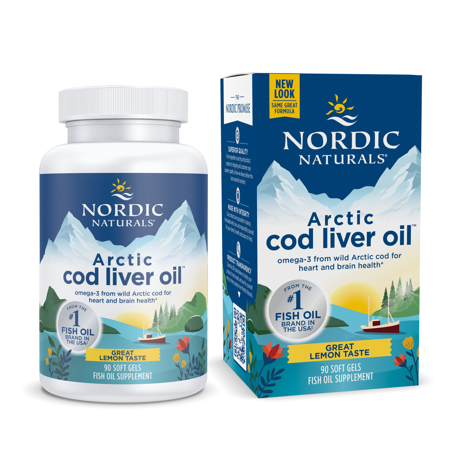 Nordic Naturals Arctic CLO – All Natural Cod Liver Oil Soft Gels, Lemon, 90 Ct