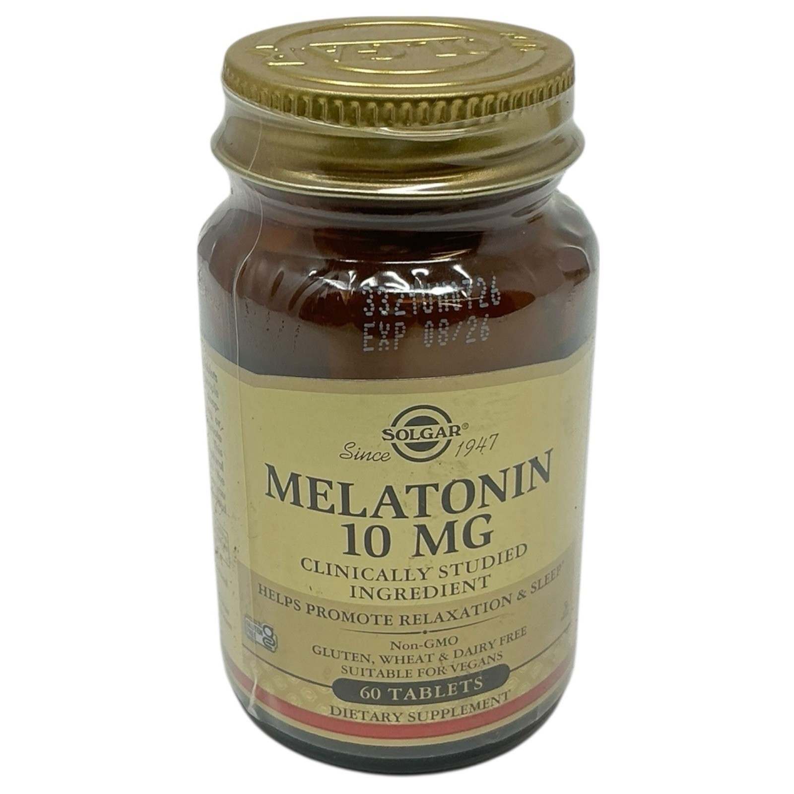 Solgar Melatonin 10 mg 60 Tablets, Support Sleep and Relax