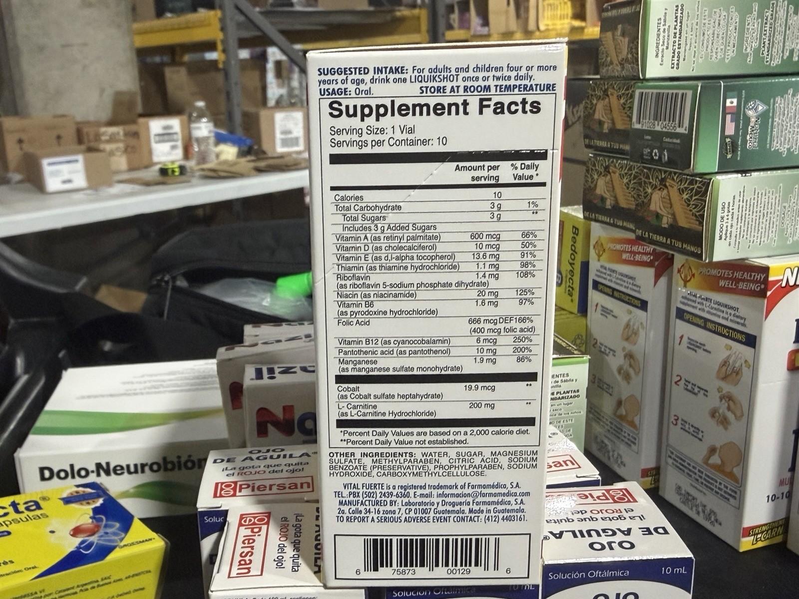 VitaFuerza Multivitamin Energy/Immune Kit: 30 Capsules + 10x10mL Shots Bedoyecta