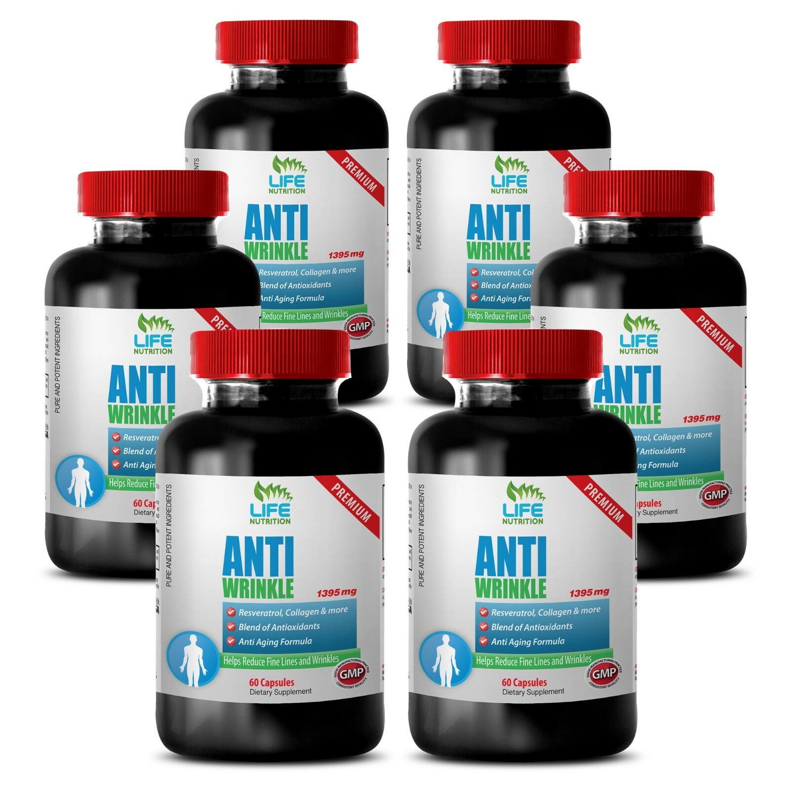 Resveratrol 1250 – Anti-Wrinkle 1400mg – Serious Skin Care Power Pills 6B