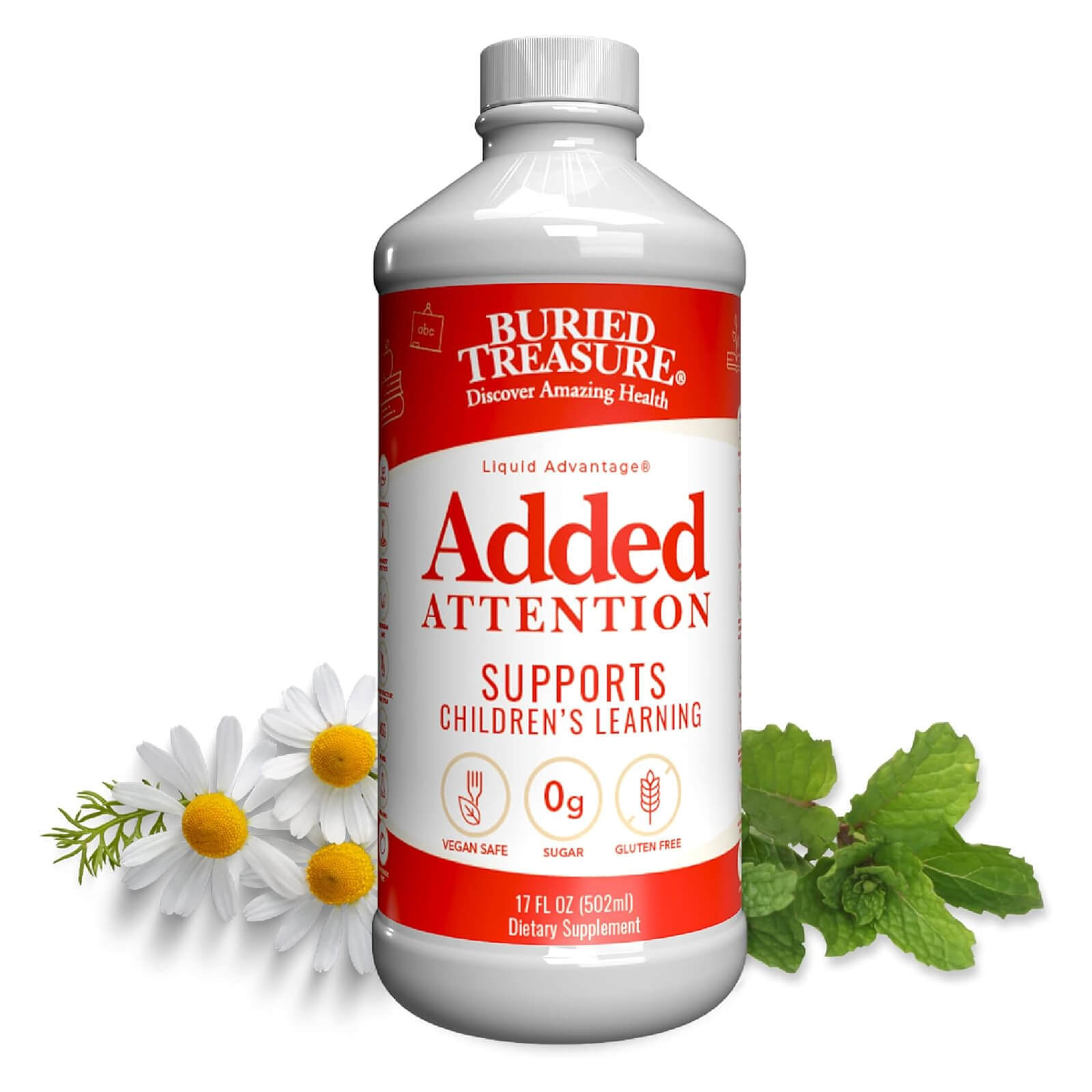 Buried Treasure Added Attention 16 fl oz Brain Health MADE IN USA FREEE SHIP