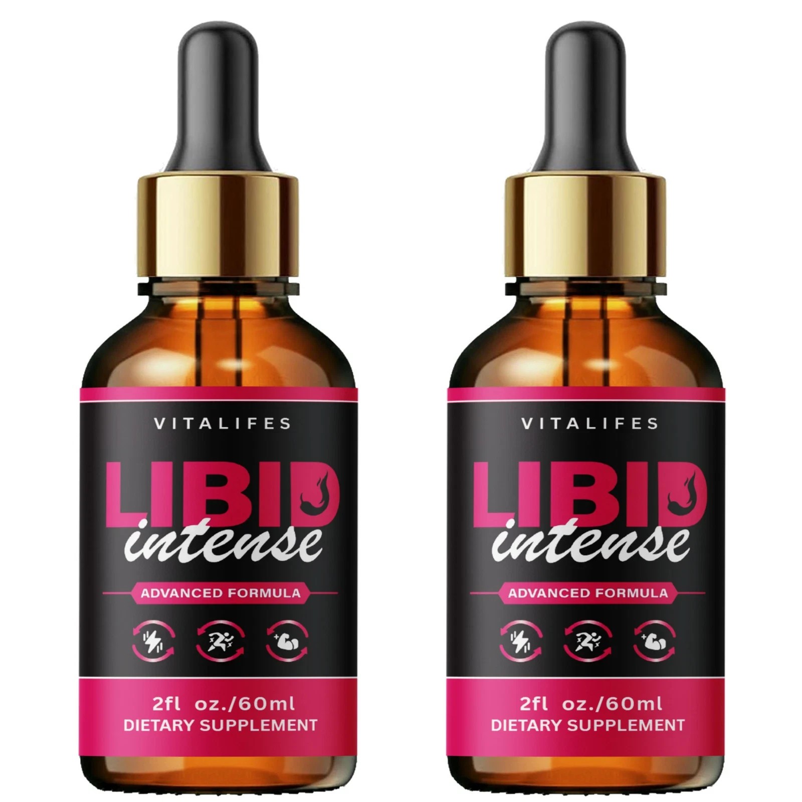 (2 Pack) Libid Intense Drops, Natural Keto Supplement Fat Loss Drops (30 Serv)