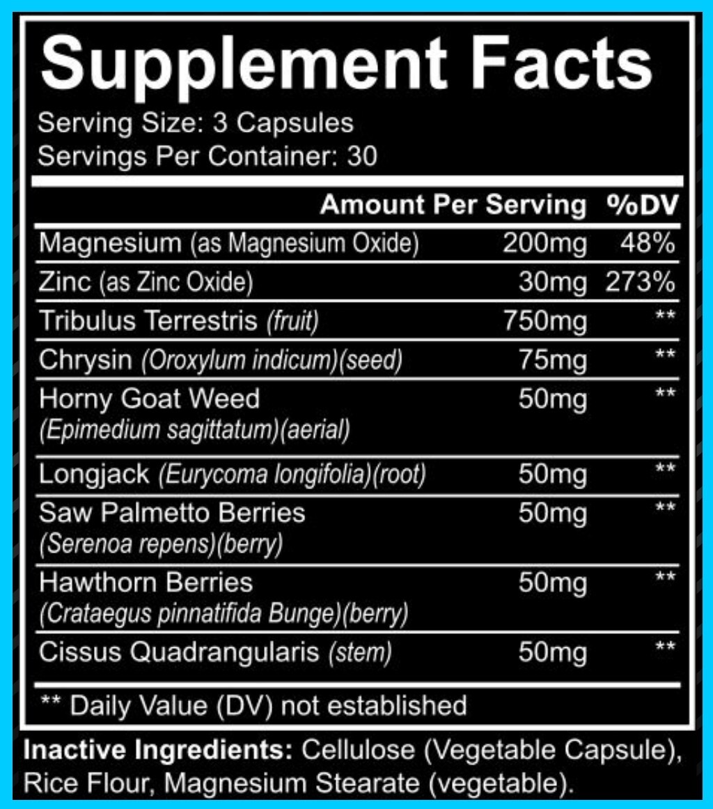 AlphaFX Men’s Testosterone Booster, Estrogen Blocker, Energy, Libido (2-Pack)