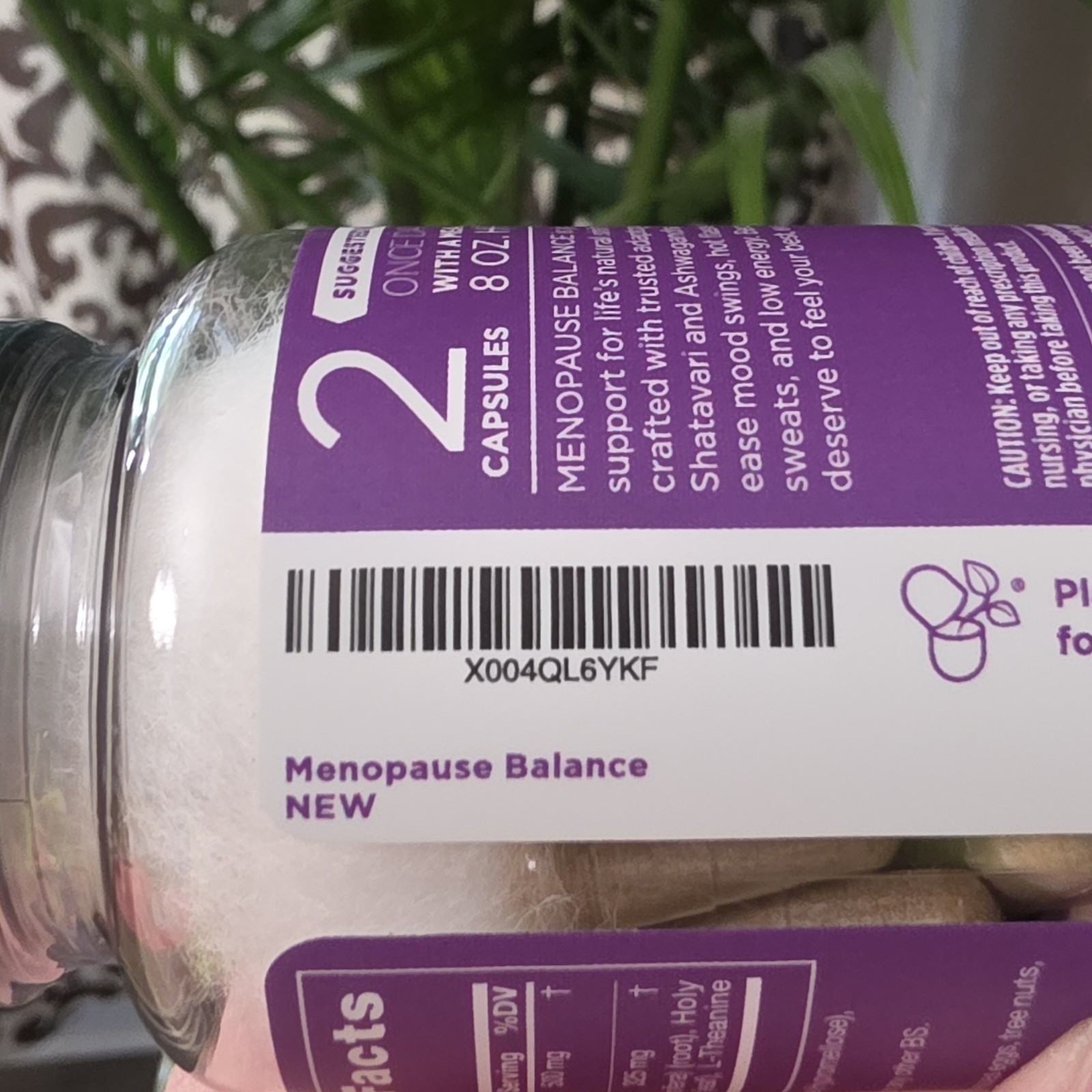 Eu Natural Menopause Balance Shatavari Ashwagandha 60 Capsules
